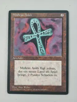 Magic The Gathering Ankh of Mishra German FBB Revised Edition LP MTG - Image 1