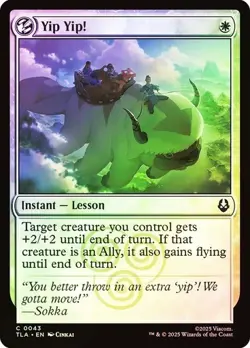 NM Foil Yip Yip!, MTG, Avatar: The Last Airbender, Magic the Gathering, 43 - Image 1