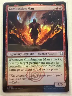 1x Combustion Man - Foil MTG Avatar: The Last Airbender NM Magic Foil - Image 1