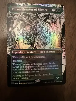 Thrun, Breaker of Silence : MTG *FOIL Borderless* Phyrexia: ONE #331 / NM - Image 1