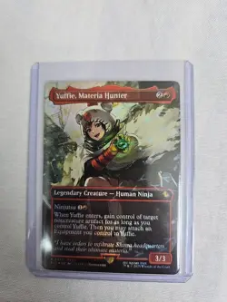 Yuffie, Materia Hunter (Borderless) (Chocobo Track Foil) Final Fantasy Holiday - Image 1