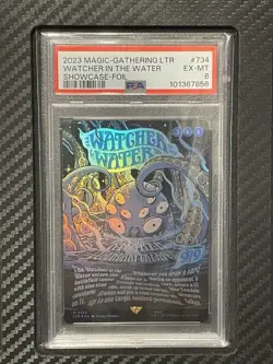 2023 PSA 6 Watcher In The Water #734 Showcase Foil Magic The Gathering MTG LOTR - Image 1