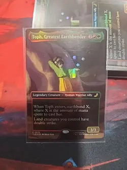 MTG Toph, Greatest Earthbender Borderless Foil R 0070 Avatar, The Last Airbender - Image 1