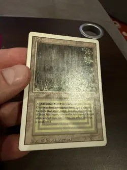 Bayou Revised Rare Dual Land MP Mtg Vintage Magic The Gathering Vertical Flaw - Image 2