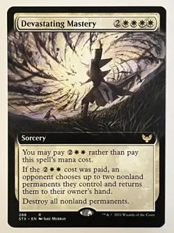 Devastating Mastery (Extended Art) Strixhaven: School of Mages Non-Foil MTG NM - Image 1