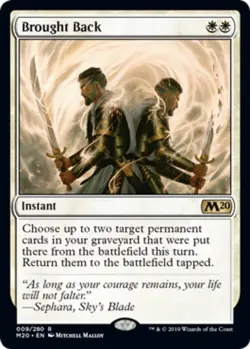 1 x Brought Back - Core Set 2020 - NM-Mint - MTG - Image 1