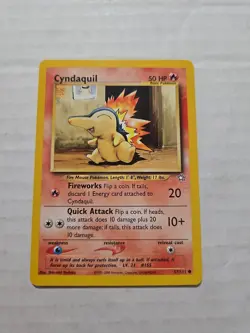 Pokemon TCG Cyndaquil (57) 057/111 Neo Genesis Common card Unlimited - Image 1