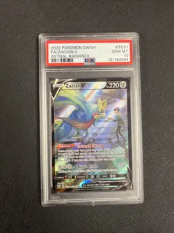 2022 POKEMON SWSH FA/ZACIAN V ASTRAL RADIANCE #TG21 - PSA 10 GEM MINT - Image 1