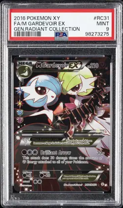 2016 POKEMON XY GENERATIONS RADIANT COLL #RC31 FULL ART/M GARDEVOIR EX PSA 9 - Image 1