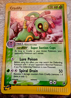Pokemon TCG 2003 EX Sandstorm Cradily 3/100 Holo E-Reader Series - Image 1