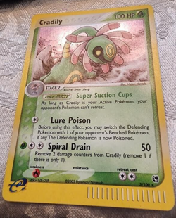 Pokemon TCG 2003 EX Sandstorm Cradily 3/100 Holo E-Reader Series - Image 2