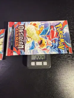VERY HEAVY! 22.26 Gram Obsidian Flames Pokemon TCG Factory Sealed Booster Pack - Image 1