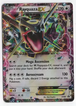 Pokemon TCG Rayquaza EX (Shiny) - XY Promos XY69 (DAMAGED) - Image 1