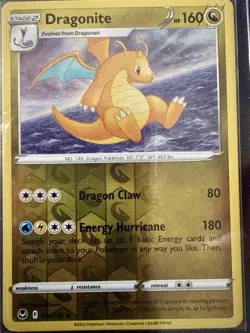 Pokemon TCG Silver Tempest Dragonite Holo Card 131/195 Rare - Image 1