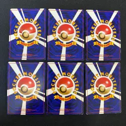 Dark Normal Card Set of 6 Japanese Pokemon Card Old Back s007292 - Image 2