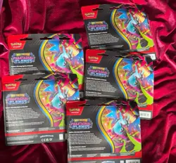 Pokemon TCG Phantasmal Flames 3-Pack Blister LOT OF 5 SEALED Sneasel/Weavile - Image 2