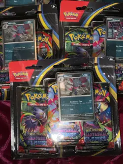 Pokemon TCG Phantasmal Flames 3-Pack Blister LOT OF 5 SEALED Sneasel/Weavile - Image 3