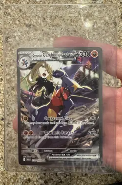 Pokemon TCG Cynthia's Garchomp EX Holo Card Destined Rivals 232/182 - Image 1