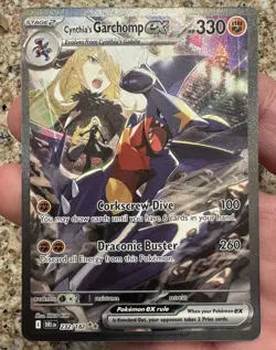 Pokemon TCG Cynthia's Garchomp EX Holo Card Destined Rivals 232/182 - Image 3
