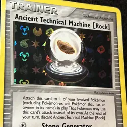 Pokemon ANCIENT TECHNICAL MACHINE [ROCK] 85/101 - Hidden Legends LP/Light Play - Image 2