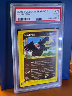2003 Pokemon Skyridge Murkrow 79/144 - Vintage WOTC - MINT PSA 9 - Image 2