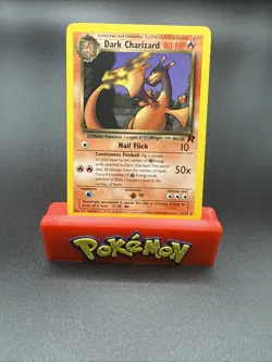 Pokemon TCG WOTC Dark Charizard TCG Non-Holo Rare Card 21/82 Vintage NM - Image 1