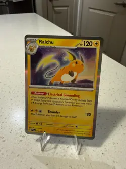 Raichu 019/091 SV: Paldean Fates Holo NM/M Fresh Pokemon TCG Fresh - Image 1