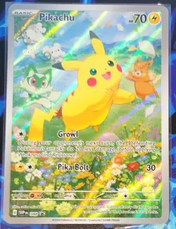 Pokemon Pikachu TCG Holo Promo Card SV088 Scarlet Violet Base - Image 1
