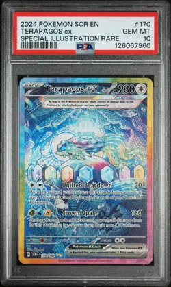 💠 PSA 10 | Terapagos ex SIR #170 ✨ Stellar Crown 2024 Pokemon TCG - Image 1