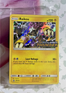 Raikou SM150 PRERELEASE PROMO Lost Thunder Pokemon TCG SEALED (SEE PICS) - Image 1