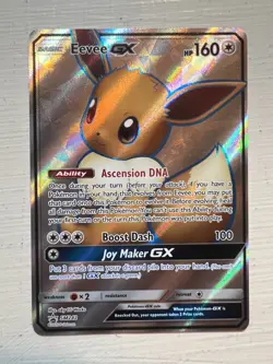 Eevee GX Full Art Promo SM242 LP-NM Holo Pokemon Card - Image 1