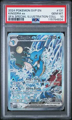 PSA 10 GEM MINT Kingdra ex 131 Sv: Scarlet & Violet Promo Cards Holo - Image 1