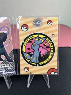 Umbreon & Eevee Cracked Ice Holo Pokemon Lets Go Eevee Card Database - NM - Image 3