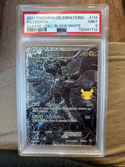 Pokemon TCG Zekrom Celebrations Classic Collection Holo Card 114/114 PSA 9 - Image 1
