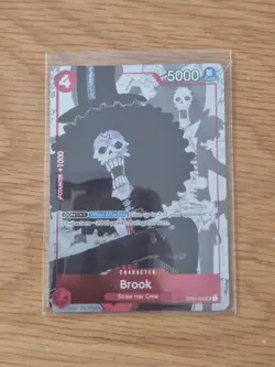 One Piece Card Game TCG Brook OP01-022 (Alternate Art) Promotion Holo English NM - Image 1