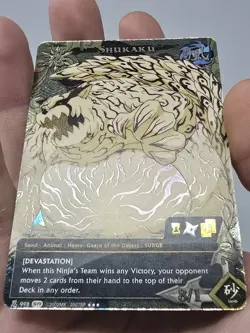 Naruto CCG TCG 998 Shukaku Super Rare Path of Pain Foil Card - Image 2