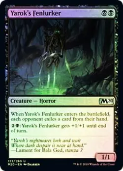 Yarok's Fenlurker FOIL Core Set 2020 / M20 NM Black Uncommon MAGIC CARD ABUGames - Image 1