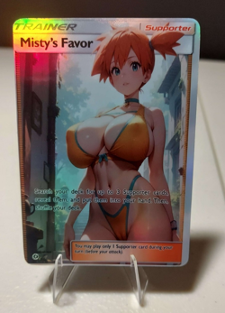 Misty HOLOGRAPHIC Anime Waifu Card Doujin ACG Goddess - Image 1