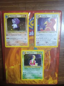 Lot Of 3 Cards: Poliwrath Holo 9/75,Meganium Holo 11/111,And Ursaring 15/75 Holo - Image 3