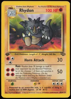 Rhydon [1st Edition] #45 Jungle Pokemon Card - Image 1