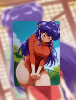 Shampoo Ranma ½ Anime Waifu Sexy Goddess Doujin Lewd Hentai Card - Image 1