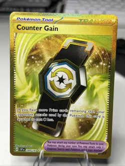 Pokemon TCG Counter Gain 249/191SV08: Surging Sparks Holo Card - Image 1