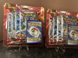 Lot Of 2 - Pokemon TCG Lightning Set 4 Packs + 1 Card Factory Sealed - Image 1