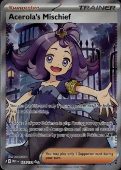 ME01: Mega Evolution #165/132 Acerola's Mischief Pokemon Card - Image 1