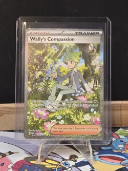 Pokemon TCG Mega Evolution Wally’s Compassion Trainer Card 186/132 Near Mint NM - Image 1