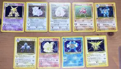 Pokemon TCG Base Set 9 Holo Card Lot - Image 1