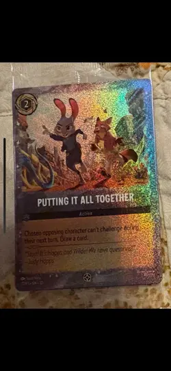 Zootopia 2 “Putting It All Together” Disney Lorcana Promo Trading Card SEALED - Image 1