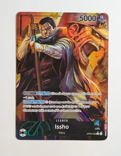 Issho Leader OP04-020 Alternate Alt Art One Piece TCG Game Card NM/M - Image 1