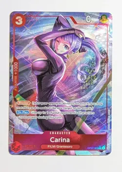 Carina OP07-005 Alt Art Foil Holo Parallel One Piece TCG Game Card NM/M - Image 1