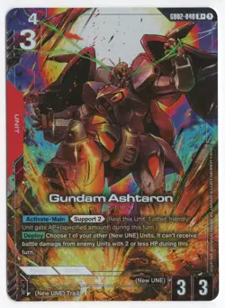 Gundam Ashtaron (R+) GD02-040 Gundam TCG Card Game - Dual Impact *English - Image 1